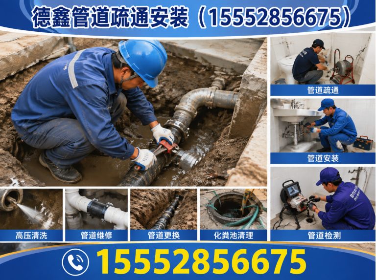 济南高新技术产业开发区德鑫管道疏通安装展示图